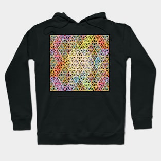 Colorful circles (dark background) Hoodie